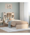 vidaXL Bookcase Bed without Mattress 90x190cm Single Solid Wood Pine