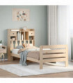 vidaXL Bookcase Bed without Mattress 90x200 cm Solid Wood Pine