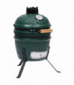 2-in-1 Kamado Barbecue Grill Smoker Ceramic 56 cm Green