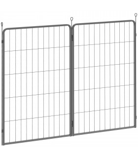 Foldable Steel Pet Enclosure - Secure Space for Pets - Versatile Design