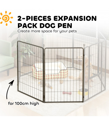 Foldable Steel Pet Enclosure - Secure Space for Pets - Versatile Design