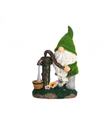 Outdoor Patio Yard Lawn Decoration Resin Statue Solar Lights Gnome Garden Ornaments Statues