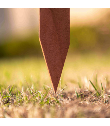 Outsunny Pack of 12 Wooden Plant Border Fence Garden Fixed Picket Fence Brown