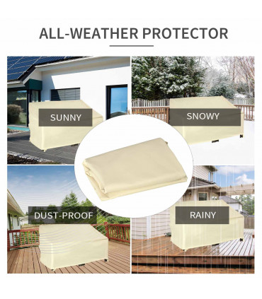 Outdoor Furniture Cover 2 Seater Waterproof Protection Wind Rain Dust
