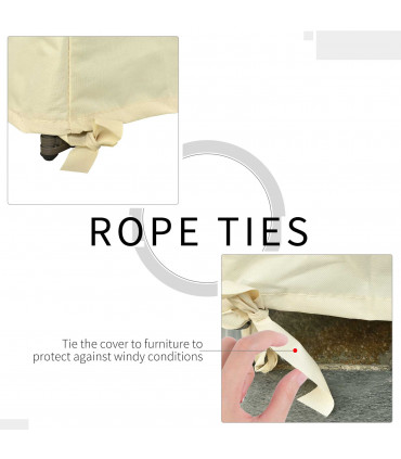 Outdoor Furniture Cover 2 Seater Waterproof Protection Wind Rain Dust