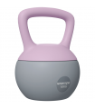 SPORTNOW 10KG Kettlebell w/ Soft Body and Non-Slip Handle, Purple and Grey