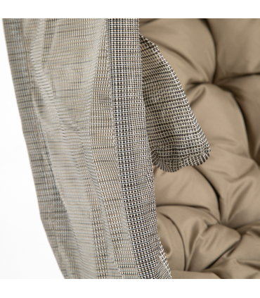 Hanging Egg Chair, Swing Hammock with Cushion and Stand, Khaki