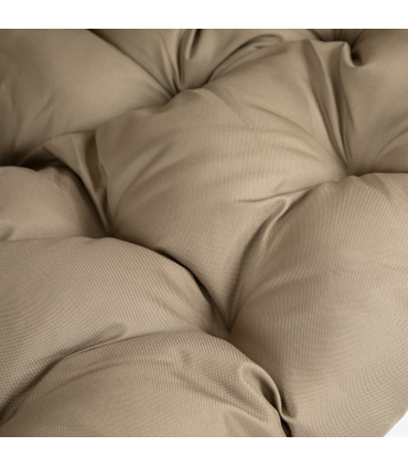 Hanging Egg Chair, Swing Hammock with Cushion and Stand, Khaki