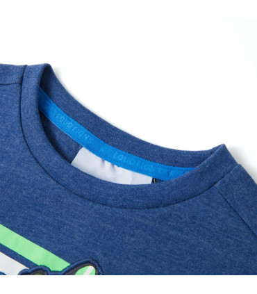 Kids' T-shirt Dark Blue Melange 104