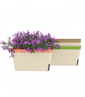 Outsunny 3 Pcs Self Watering Plant Pots w/ Visual Water Level Window