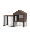 Rabbit Hutch Cover, Bunny Guinea Pig Cage Protector Water-Resistant Cover