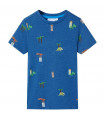Kids' T-shirt Dark Blue Melange 104