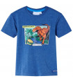 Kids' T-shirt Dark Blue Melange 116