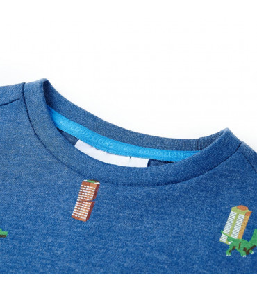 Kids' T-shirt Dark Blue Melange 116