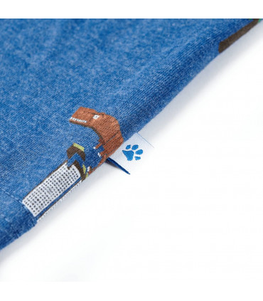 Kids' T-shirt Dark Blue Melange 116