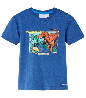 Kids' T-shirt Dark Blue Melange 128