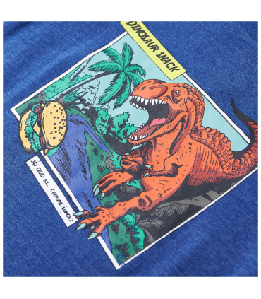 Kids' T-shirt Dark Blue Melange 128