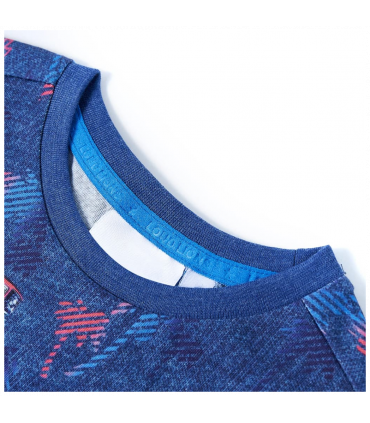Kids' T-shirt Dark Blue Melange 128