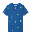 Kids' T-shirt Dark Blue Melange 128