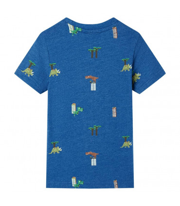 Kids' T-shirt Dark Blue Melange 128