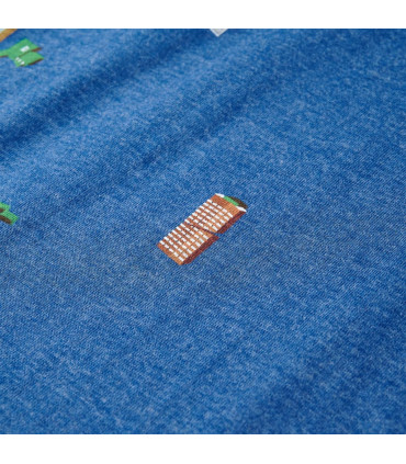 Kids' T-shirt Dark Blue Melange 128