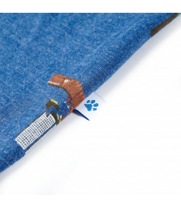 Kids' T-shirt Dark Blue Melange 128