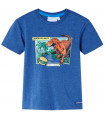 Kids' T-shirt Dark Blue Melange 140