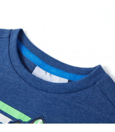 Kids' T-shirt Dark Blue Melange 140