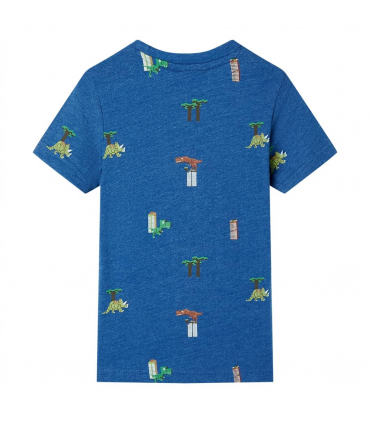 Kids' T-shirt Dark Blue Melange 140