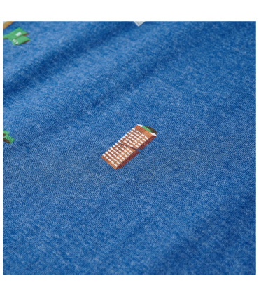 Kids' T-shirt Dark Blue Melange 140