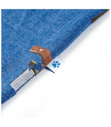 Kids' T-shirt Dark Blue Melange 140