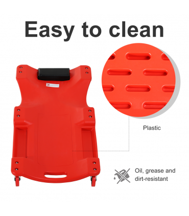 Mechanic Vehicle Creeper Rolling Moulded Workshop Garage Assistance Durhand