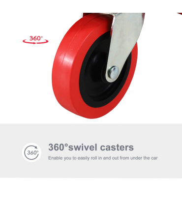 Mechanic Vehicle Creeper Rolling Moulded Workshop Garage Assistance Durhand