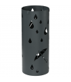 Umbrella Stand Dark Grey Galvanised Steel 17L x 17W x 41H cm Holds 2 Umbrellas