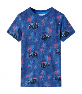 Kids' T-shirt Dark Blue Melange 92