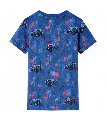 Kids' T-shirt Dark Blue Melange 92
