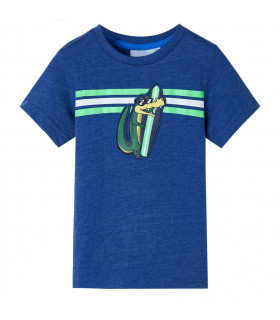 Kids' T-shirt Dark Blue Melange 92