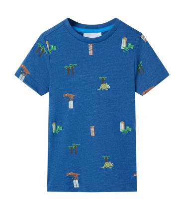 Kids' T-shirt Dark Blue Melange 92