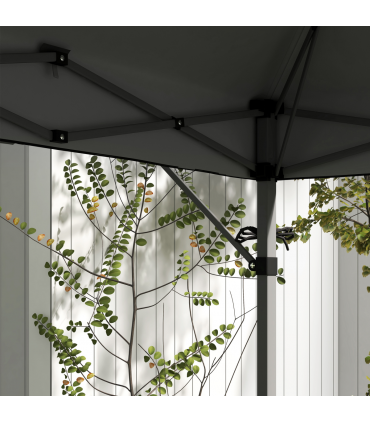 Outsunny 5 x 3(m) Pop Up Gazebo, Instant Shelter with Extend Dual Awning, Grey