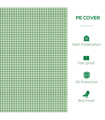 Tunnel Greenhouse Green Grow House Steel Frame Garden Backyard w/ Zipped Doors