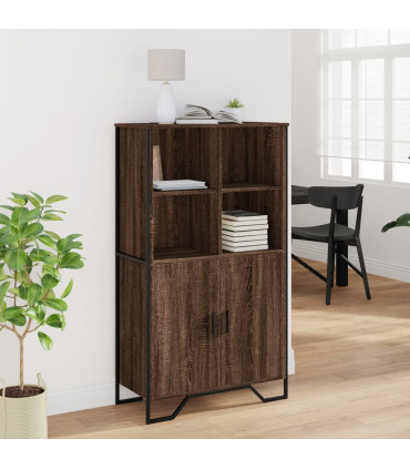 vidaXL Highboard Brown Oak 79.5x35.5x137.5 cm Engineered wood