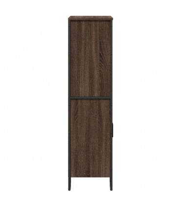 vidaXL Highboard Brown Oak 79.5x35.5x137.5 cm Engineered wood