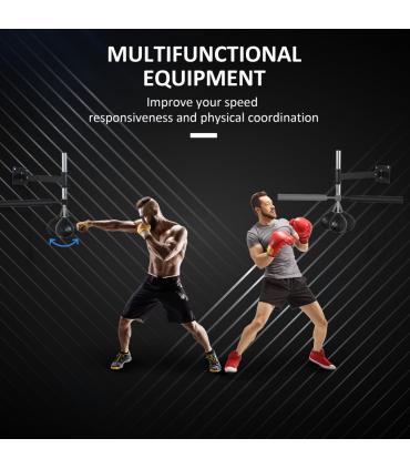 HOMCOM Adjustable Speed Bag Wall Mount, Boxing Equipment
