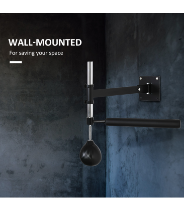 HOMCOM Adjustable Speed Bag Wall Mount, Boxing Equipment