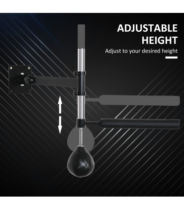 HOMCOM Adjustable Speed Bag Wall Mount, Boxing Equipment