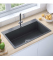 Handmade Kitchen Sink Black Stainless Steel