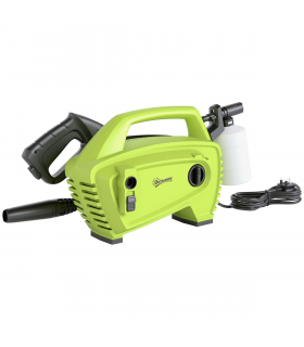 Outsunny 1600W Power Washer 130 Bar Pressure Washer 6M Hose, Nozzle, Green