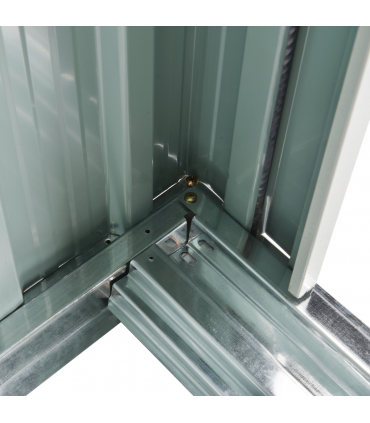 Outsunny 5 x 3ft Garden Storage Shed Sliding Door Sloped Roof Tool Black