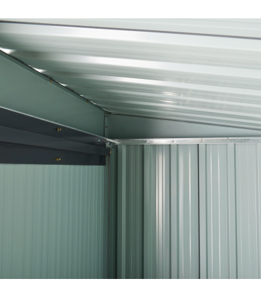 Outsunny 5 x 3ft Garden Storage Shed Sliding Door Sloped Roof Tool Black