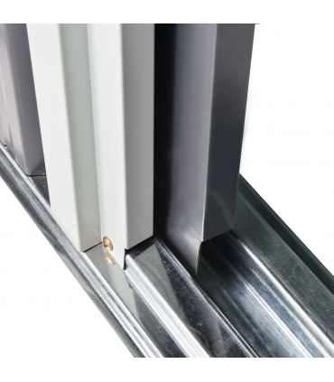 Outsunny 5 x 3ft Garden Storage Shed Sliding Door Sloped Roof Tool Black